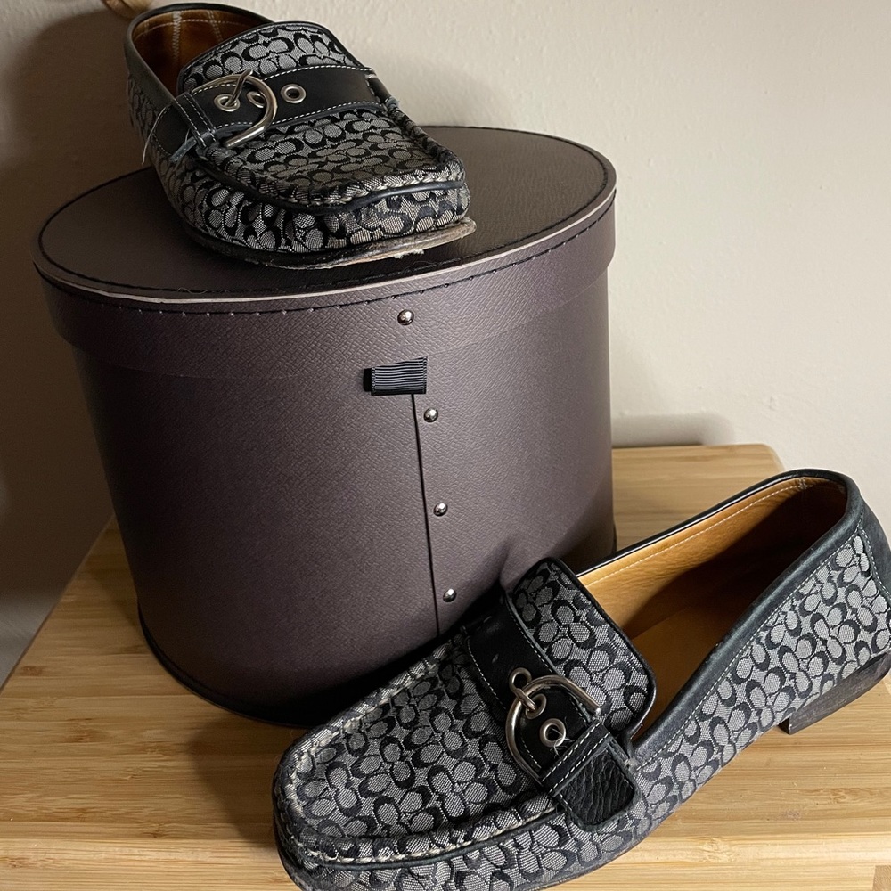 Coach loafers with buckle